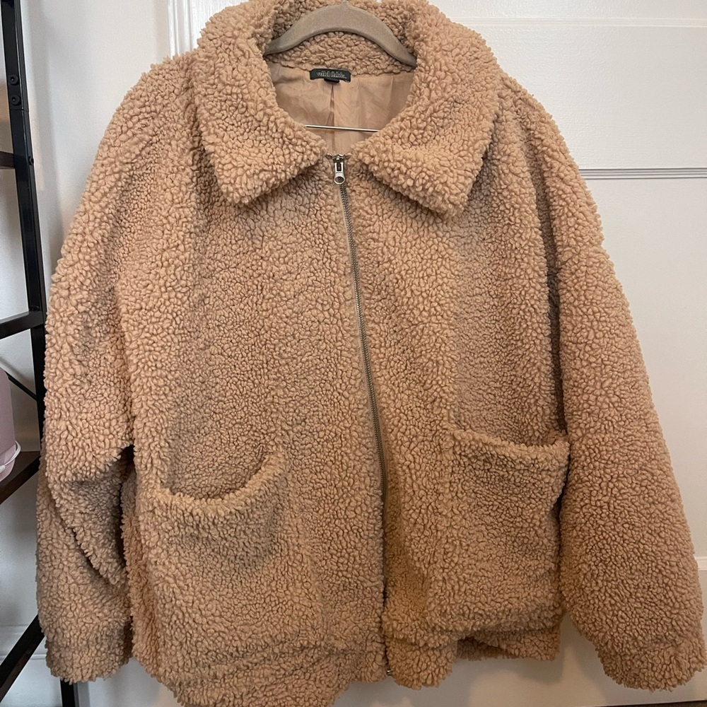 Wild Fable Tan Teddy Jacket